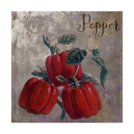 Color Bakery 'Medley Gold Peppers' Canvas Art,18x18